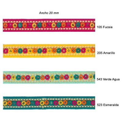 GALON BORDADO LENTEJUELAS...