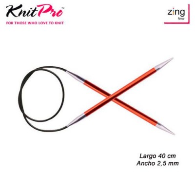 AGUJA CIRCULAR KNITPRO ZING...