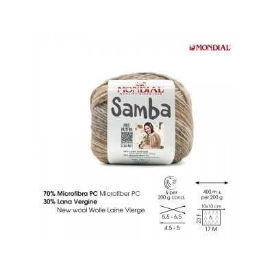 OVILLO LANA 200gr SAMBA